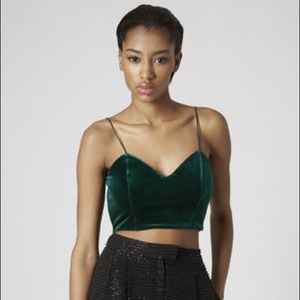 Velvet Green Bralette